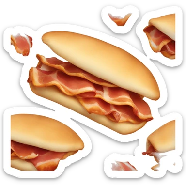bacon naan roll sticker