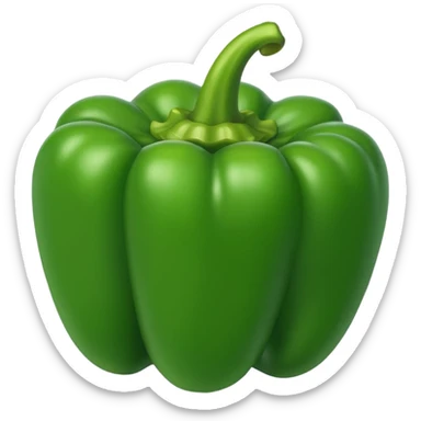 green Bell Pepper
 sticker