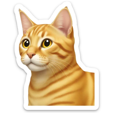 yellow tabby sticker