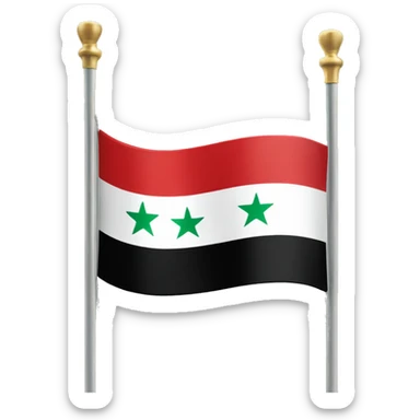 New syria flag sticker