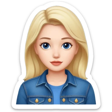 nighttime beauty in denim sticker