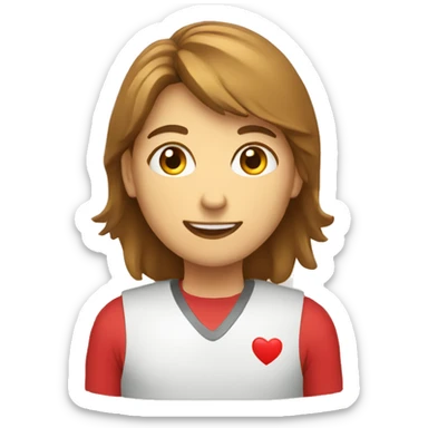 volunteer heart sticker