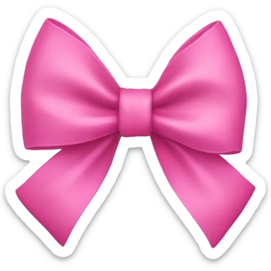 Pink bow sticker