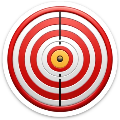 dart target bullseye sticker