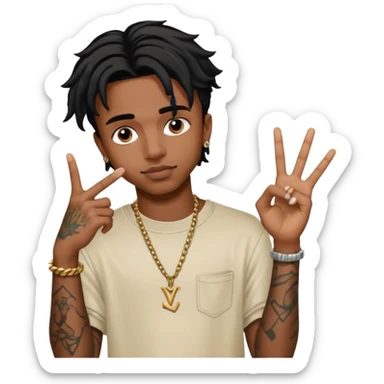 Playboi carti yvl hand  sticker