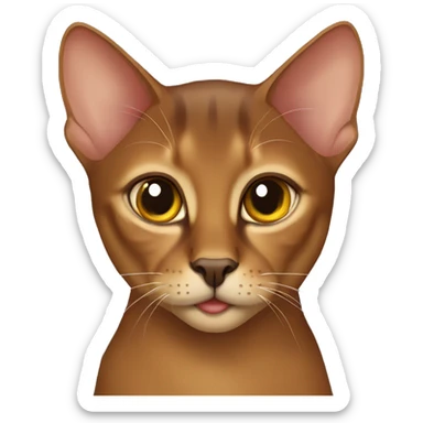 The Abyssinian cat sticker