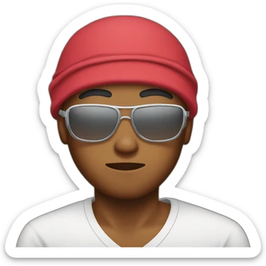 Gangster with durag sticker