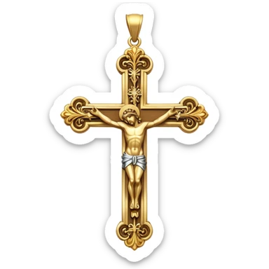 crucifix pendant sticker