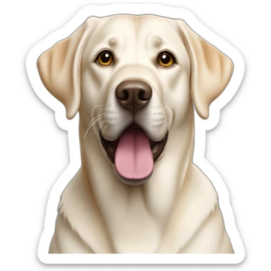 Labrador Retriever white sticker
