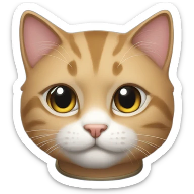 A super hero cat sticker