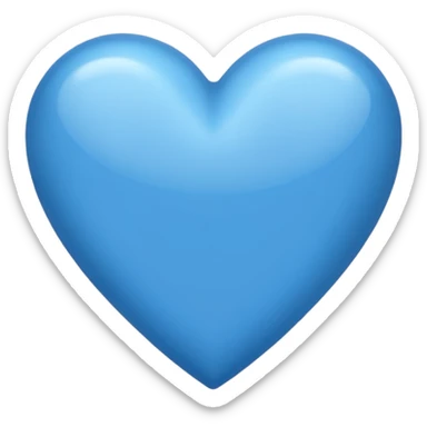 Coeur bleu Normal  sticker