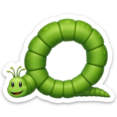 Inchworm with arch sticker