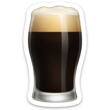 Glass of stout sticker