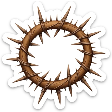 Crown thorns sticker