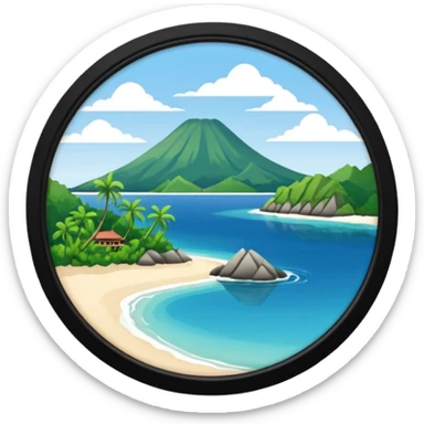 GAMBAR PULAU SUMATERA NEGARA INDONESIA sticker
