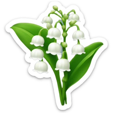 Lily of the valley sticker
