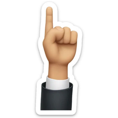 Mano señalando al de enfrente sticker