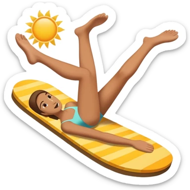 Throwing a flip flop  sticker