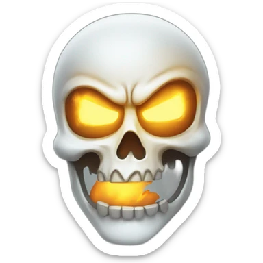 ghost rider face sticker