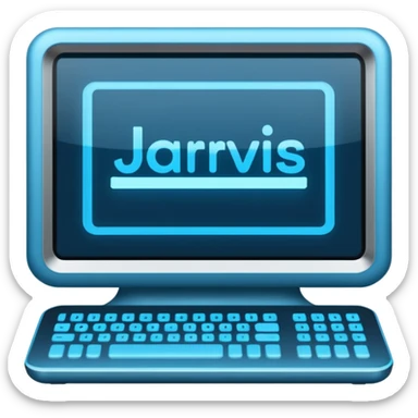 a jarvis computer interface sticker