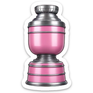 a pink stanley cup sticker