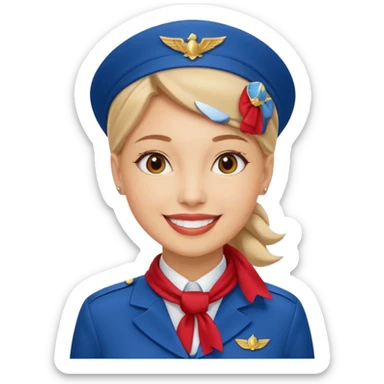 Stewardess  sticker