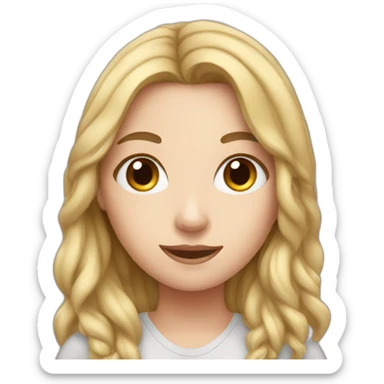 A white girl taking photo sticker