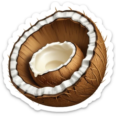 coconut cream sticker