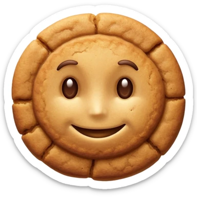 snickerdoodle cookie with cinnamon sugar coating sticker