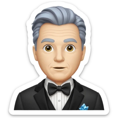 The Wizard from the Wizard of Oz with suit with bow tie sticker