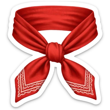 bandana, bandana,tied sticker