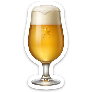 Bière heineken dans un verre  sticker