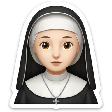A nun sticker