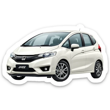 honda jazz ge mc rs white colour sticker