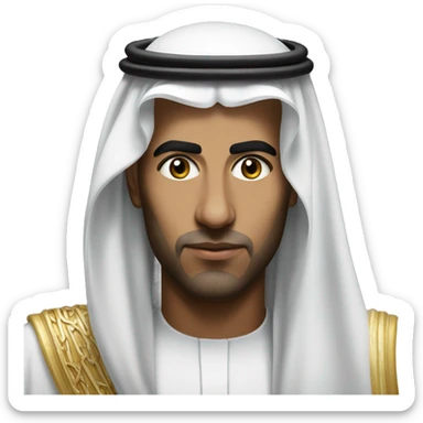 photorealistic  Faisal King of Saudi Arabia serious sticker