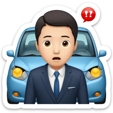 Chinese driver in accident sticker