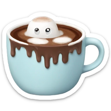 Hot chocolate mugs sticker