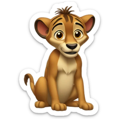 On attend Timon sticker