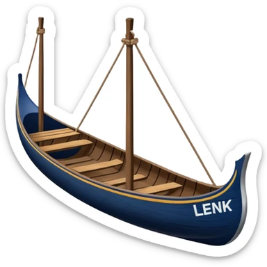 create an emoji of a gondola(cable car for a skiregion. dark navy blue colour and the word Lenk on it. sticker