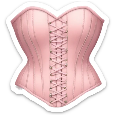 baby pink corset  sticker