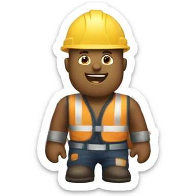 Cône de chantier sticker