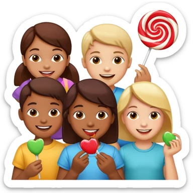 New year Candy children sticker