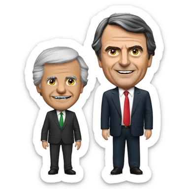 Jair Bolsonaro play with Luiz Inácio Lula da Silva sticker