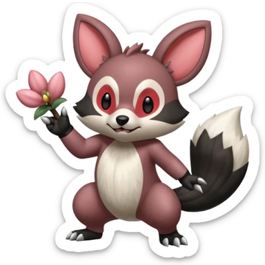 Teddiursa-Minccino-Obstagoon-fusion  sticker