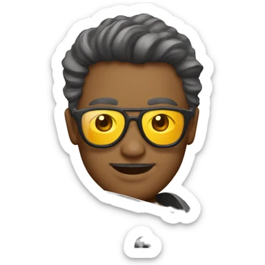 Évolie qui conduit une voiture avec des lunettes de soleil  sticker