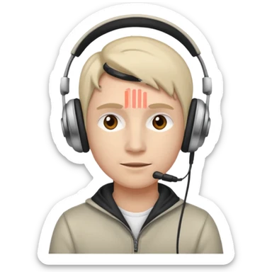 podcast listening sticker