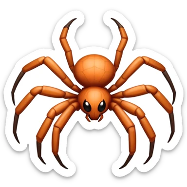 Human hands of a spider instead of legs sticker