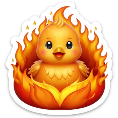 🔥+🐥+💦 sticker