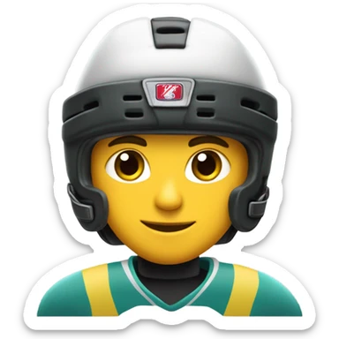 Holden with hockey gear  sticker