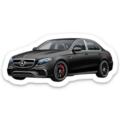 Mercedes Benz E 63 S 2017-2023 edition Black Matte sticker